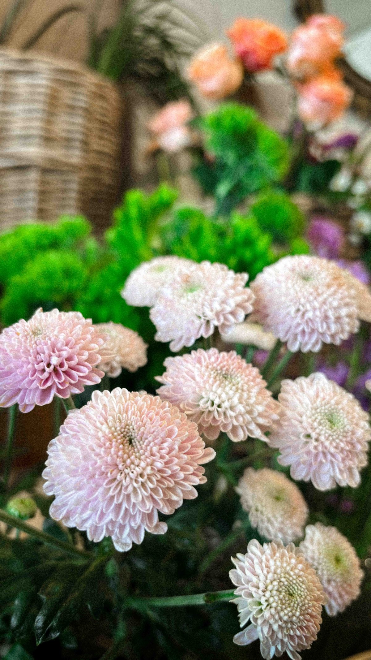 Blumenarrangement, Detail